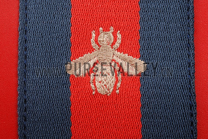 Gucci Bee Detail Red Leather Bag
