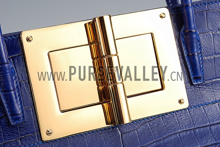 Tom Ford Natalia Alligator Doctor Blue Bag