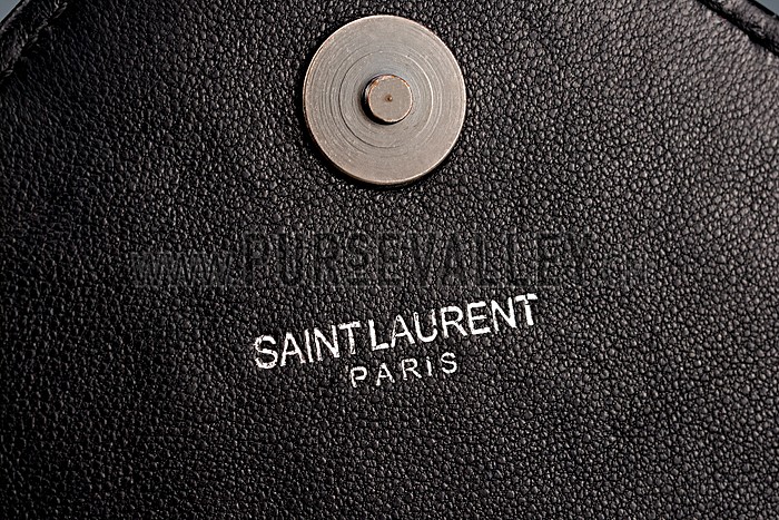 Saint Laurent College Monogram Medium Bag Black