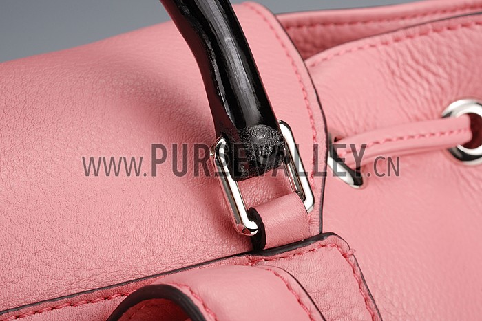 Gucci Bamboo Leather Backpack Pink