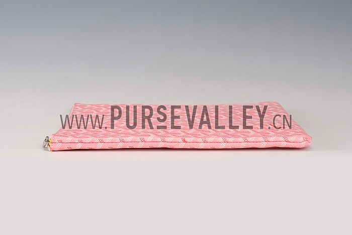 Goyard Zipped Pouch Pink
