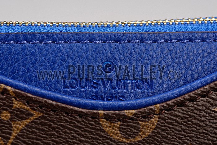 Louis Vuitton Monogram Pallas Clutch Blue 18926642