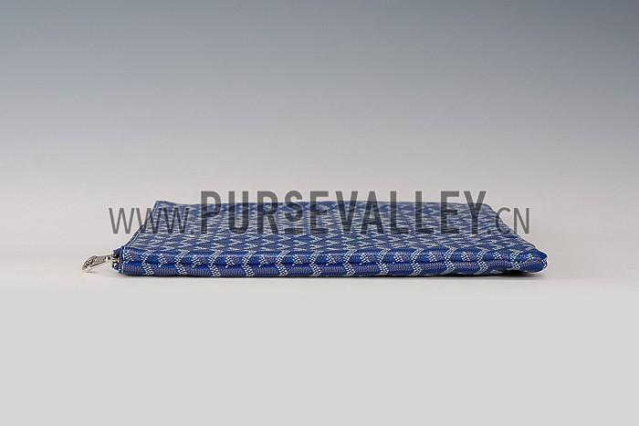 Goyard Zipped Pouch Blue