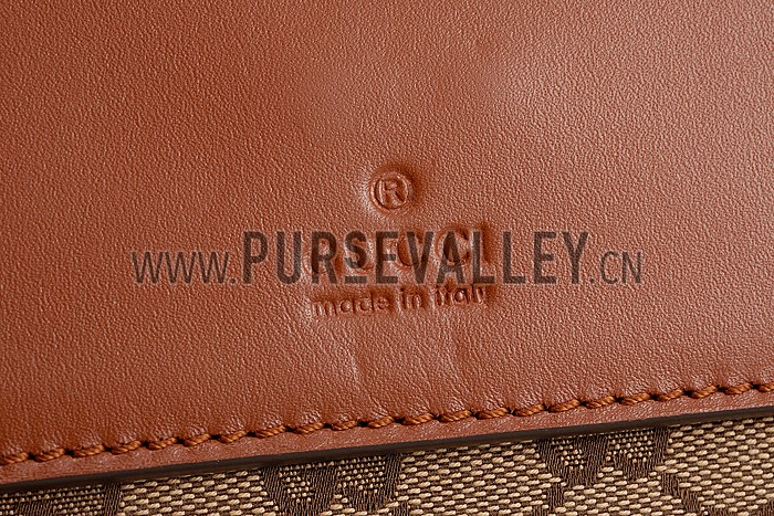 Gucci Original GG Canvas Messenger Flap Bag Brown