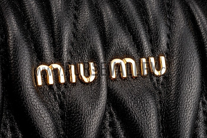 Miu Miu Matelasse Top Handle Large Black