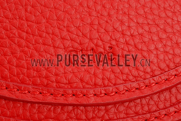 Chloe Marcie Flap Small Shoulder Bag Red