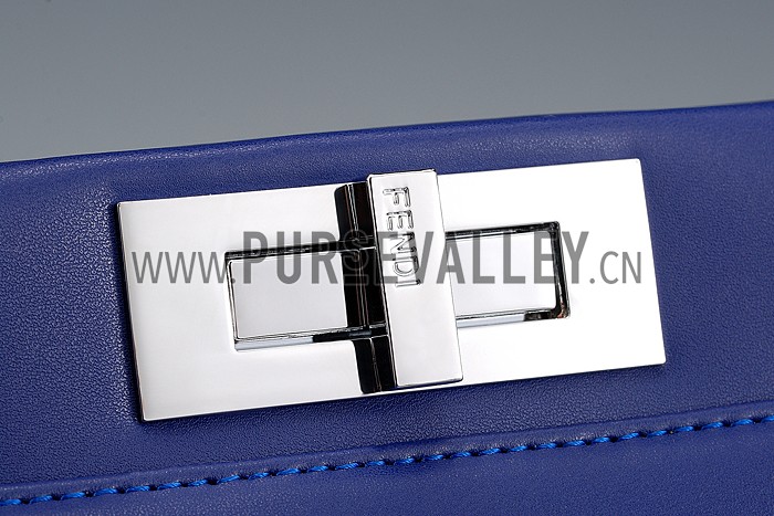 Fendi Peekaboo Medium Blue Bag