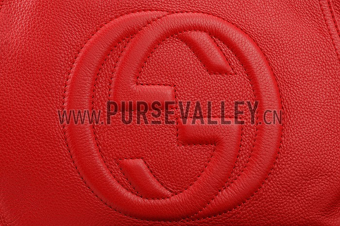 Gucci Soho Top Handle Bag Red