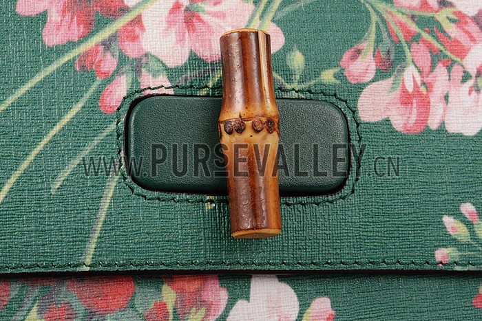 Gucci Bamboo Daily Blooms Bag Emerald Green
