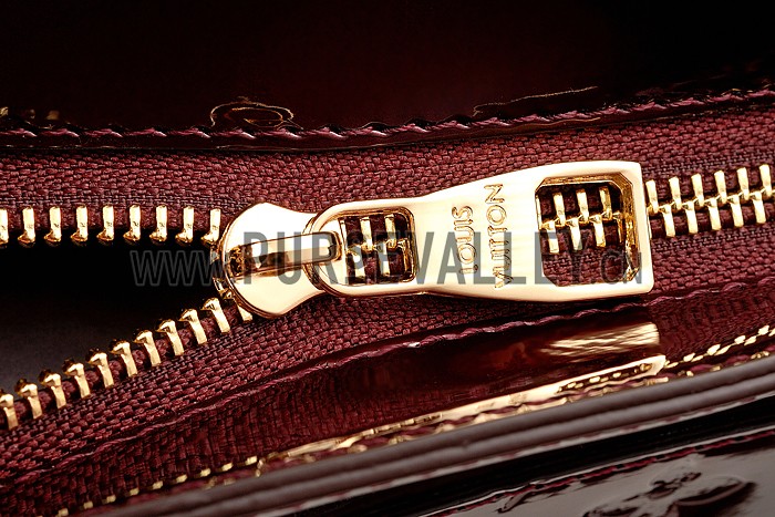 Louis Vuitton Brea Monogram Vernis PM Bag Dark Red