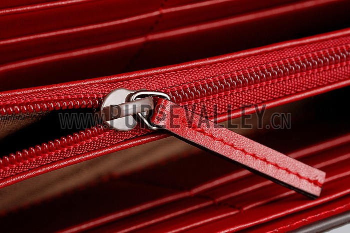 Gucci Red Blooms Supreme Canvas Wallet