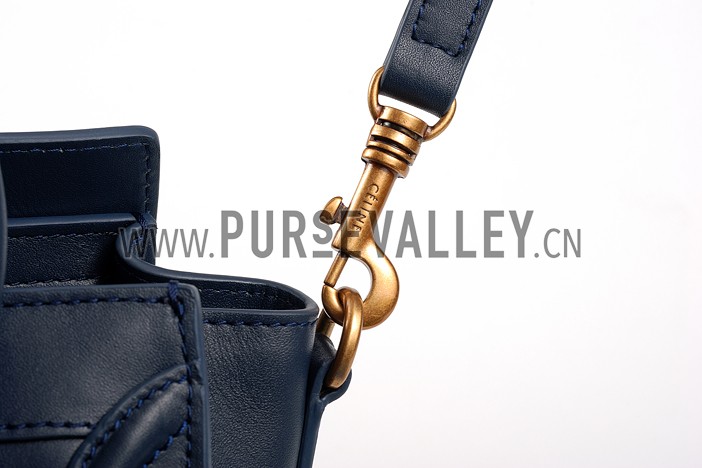 Celine Nano Luggage Navy