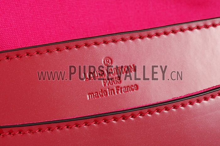 Louis Vuitton Chain Louise Patent Leather Fuchsia