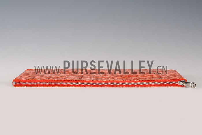 Goyard Zipped Pouch Orange