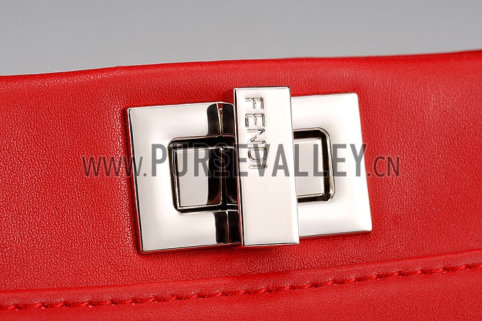 Fendi Peekaboo Mini Red Bag