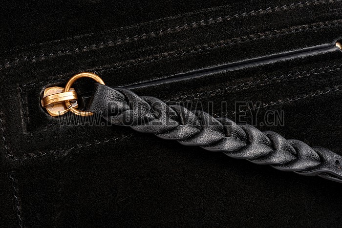 Celine Phantom Luggage Suede Leather Black