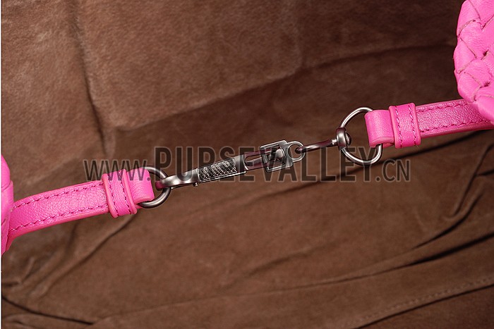 Bottega Veneta Intrecciato Roma Bag Pink