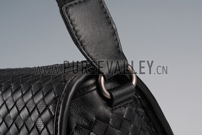 Bottega Veneta Washed Gardena Black Bag