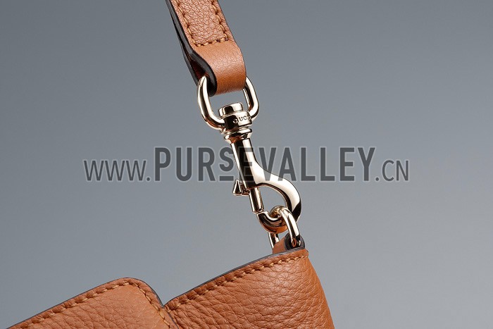 Gucci Swing Tan Leather Tote Small