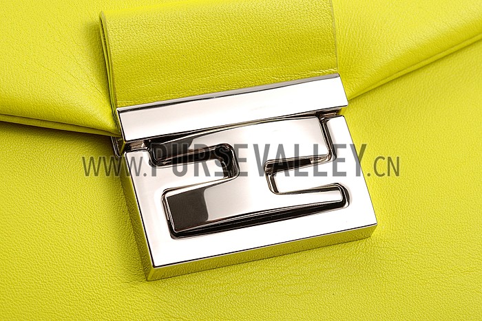 Fendi Be Baguette Bicolor Black and Yellow Bag