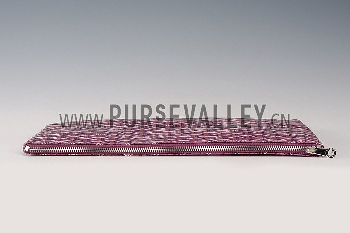 Goyard Zipped Pouch Plum