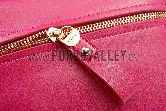 Salvatore Ferragamo Sofia Mini Leather Tote Rose Pink