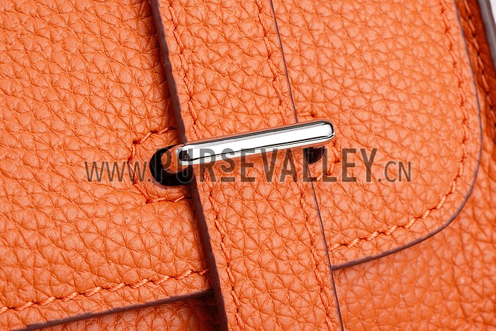 Hermes Man Messenger Large Orange Bag