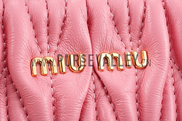 Miu Miu Matelasse Tote Pink