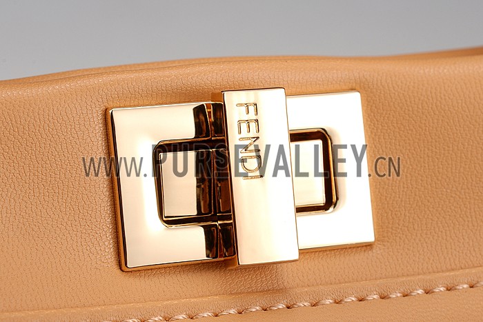 Fendi Peekaboo Karlito Capsule Detail Beige Bag