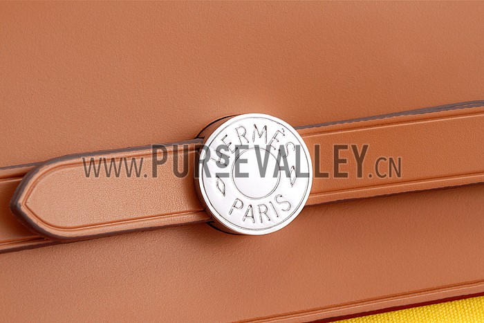 Hermes Herbag Yellow