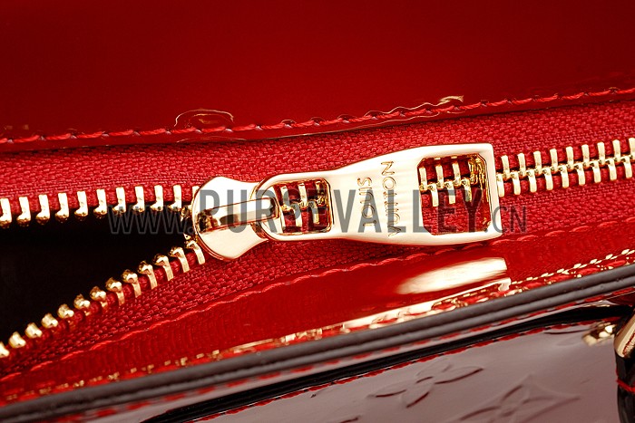 Louis Vuitton Brea Monogram Vernis PM Bag Red