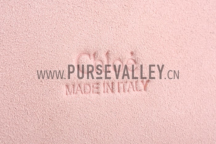 Chloe Faye Small Bag Light Pink Suede Leather Flap