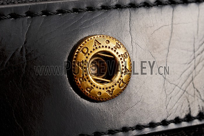 Prada Classic Patent Leather Satchel Black