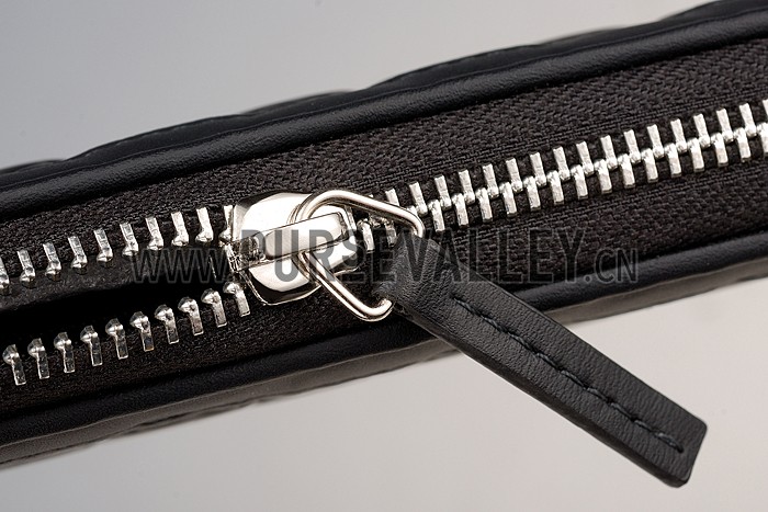 Gucci Signature Black Wrist Wallet With Web Detail