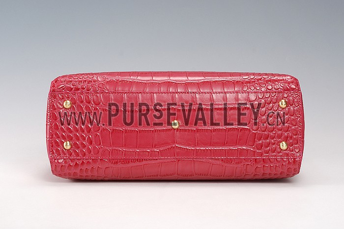 Fendi Small Peekaboo Fuchsia Leather Bag 608300