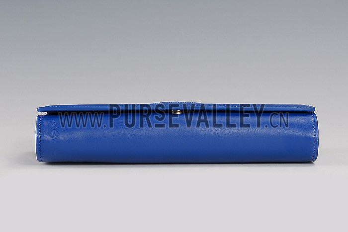 Saint Laurent Belle De Jour Clutch Blue 608311