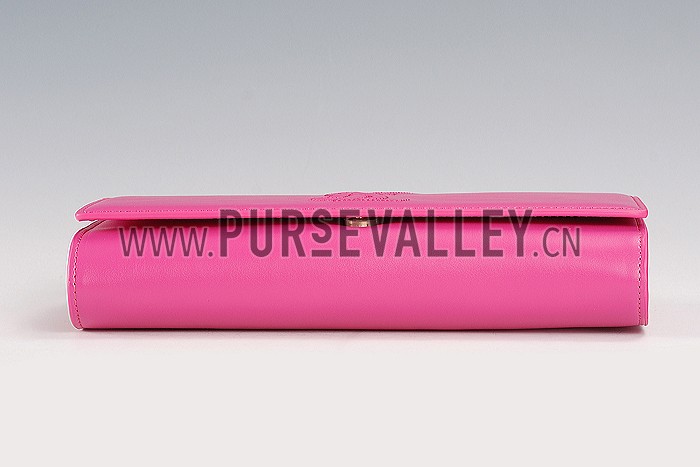 Saint Laurent Belle De Jour Clutch Fuchsia 608313
