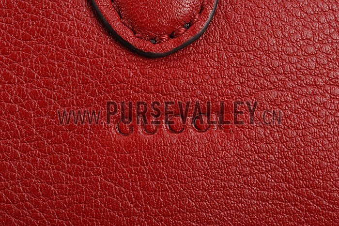 Gucci Jackie Soft Leather Hobo Red