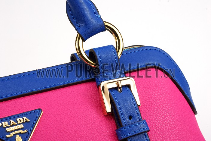Prada Shoulder Handbag Fuchsia and Blue
