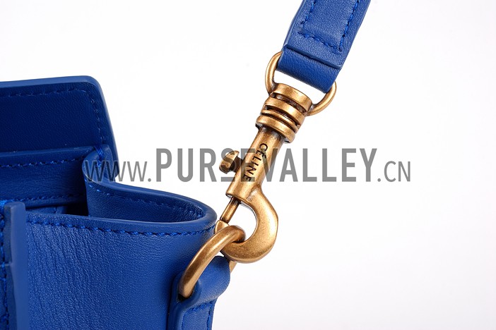 Celine Nano Luggage Blue