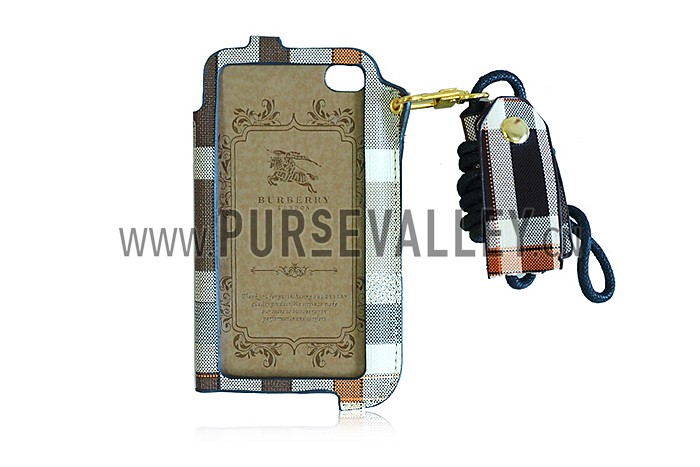 Burberry Back Cover with Credit Card Slot for iPhone 4 & 4S Brown 608270
