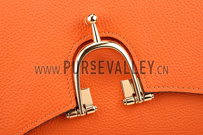 Hermes Stirrup Shoulder Bag Orange 608098