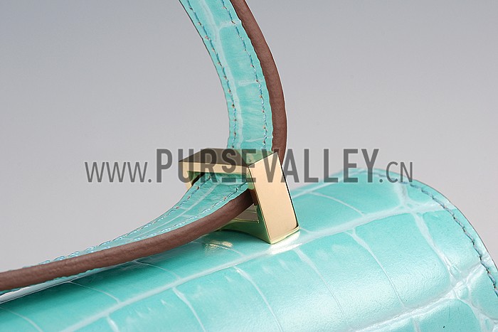 Hermes Constance Crocodile Leather Celeste 608107