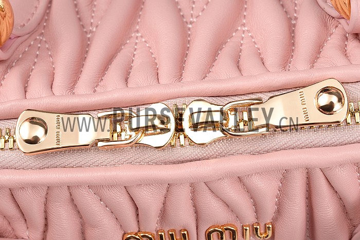 Miu Miu Matelasse Doctor Pink Bag