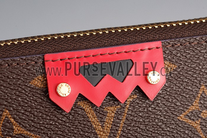 Louis Vuitton Monogram Totem Zippy Wallet Flamingo