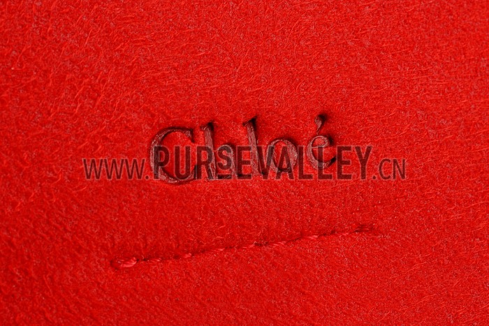 Chloe Faye Red Shoulder Bag