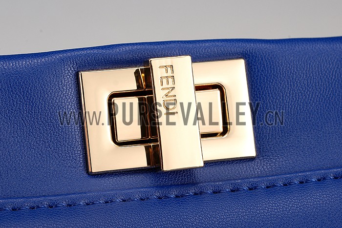 Fendi Peekaboo Karlito Capsule Detail Blue Bag