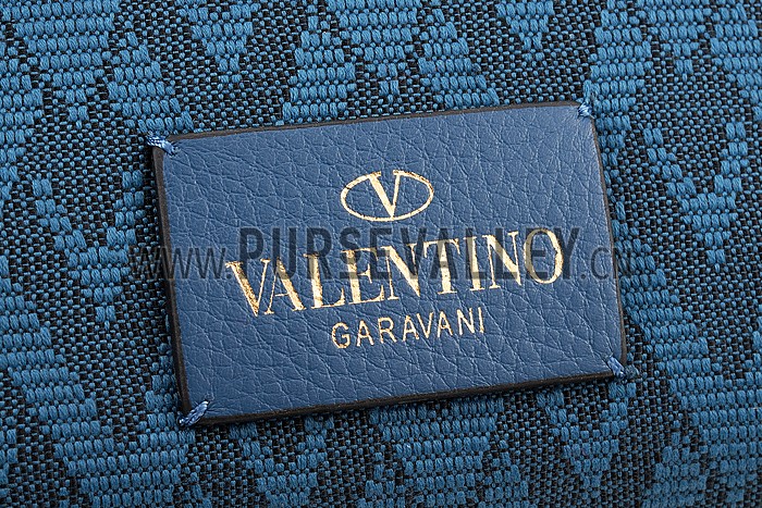 Valentino Viva Valentino Fabric Vertical Tote Bag Blue