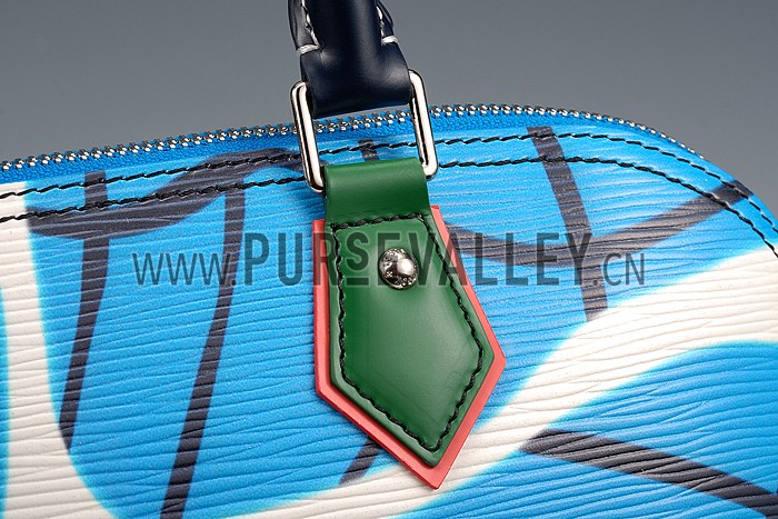 Louis Vuitton Alma Epi Leather Aqua Print BB Bag
