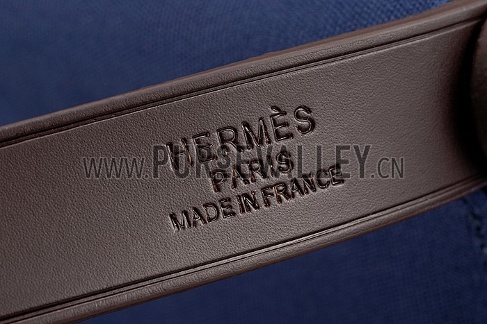 Hermes Herbag Tote Dark Blue
